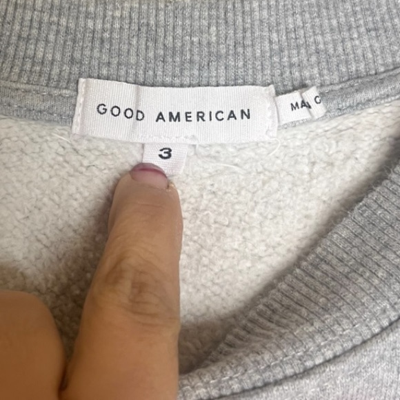 GOODAMERICAN AQUARIUS BOYFRIEND
SWEATSHIRT SIZE 3 (L) - Picture 7 of 7